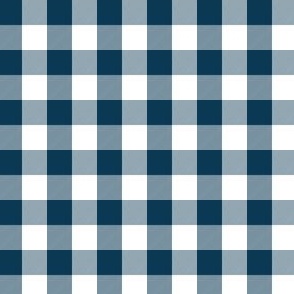 1/2 Inch Buffalo Check | Half Inch Check Navy Blue and White