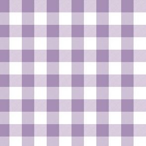 1/2 Inch Vichy Check | Half Inch Check Violet Purple and white