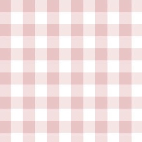 1/2 Inch Buffalo Check | Half Inch Check Light Pink and white