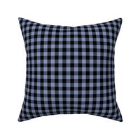 Half Inch Buffalo Check | 1/2 Inch Check Periwinkle Blue and black