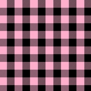 Half Inch Buffalo Check | 1/2 Inch Check Light Pink and black