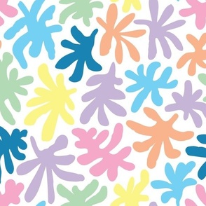 Medium - Colorful coral shapes, Beach theme designs for Summer