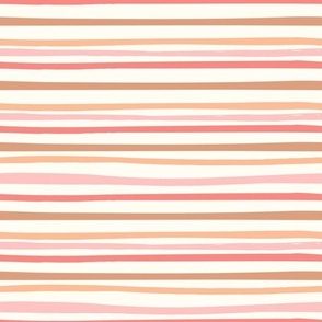 Sweet Hearts Candy Stripe Neutral red by Jac Slade