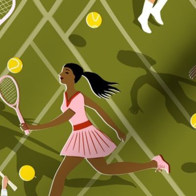 tennis ace diverse women // medium