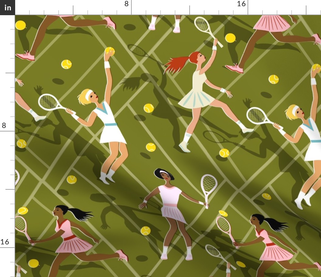 tennis ace diverse women // medium