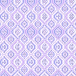 Sweet Hearts Retro Tile in Purple by Jac Slade