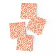 Sweet Hearts Retro Tile in Peach by Jac Slade