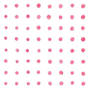 Watercolor Dots / red / 12 in
