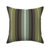 Burlap stripes in shades of green