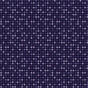 Polka dots // mini scale 0001 F // multicolored dots scattered regular polka dots blue purple violet pink navy blue   modern dark
