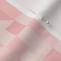Bold monochromatic geometric abstract squares triangles // small scale 0009 D // irregular squares triangles pink beige light baby rose  child children wallpaper