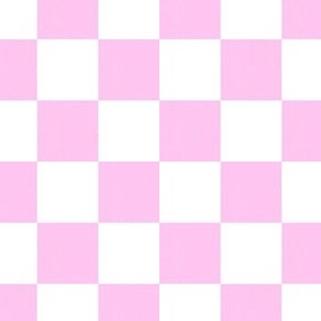 Pink distressed checkerboard