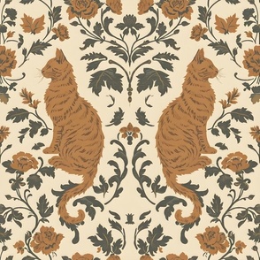William Morris inspired cats 