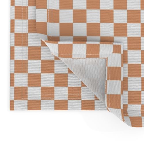 Modern Tangerine orange Checkers for modern baby nursery checkered  peach and white geometric orange and white checker pattern dark peach