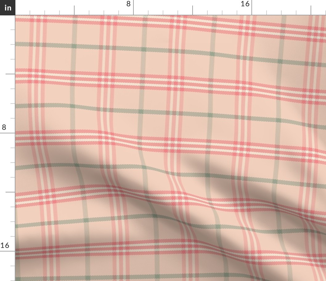 Spring Garden Melody Plaid Large Scale Baby Girl Nursery