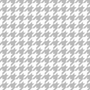 Smaller Houndstooth in White and Cloud Grey