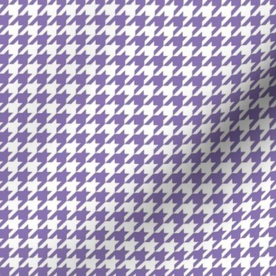 Smaller Houndstooth in White and Violet