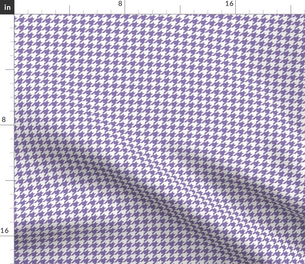 Smaller Houndstooth in White and Violet