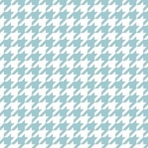 Smaller Houndstooth in White and Baby Blue