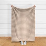 Bigger Houndstooth in White and Earthy Sand
