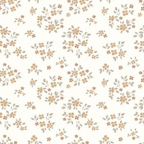 ( small ) Scattered, ditsy floral, neutral flowers, meadow
