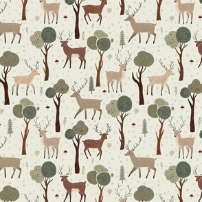 Animal Winter - Deer forest Medium