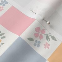 floral check, ditsy floral, neutral flowers, meadow, spring/summer