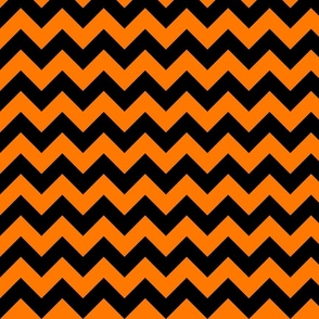 Chevron - black and orange