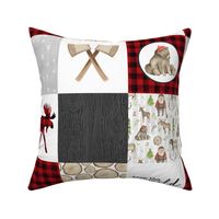 Lumberjack//Keep the wild in you//Red - Wholecloth Cheater Quilt