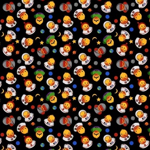 Space Rubber Duck Scatter Medium - Black