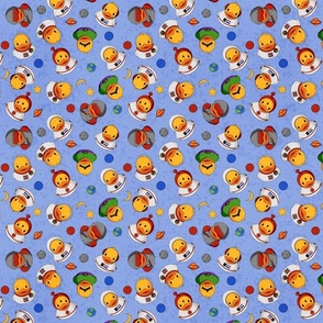 Space Rubber Duck Scatter Medium - Blue