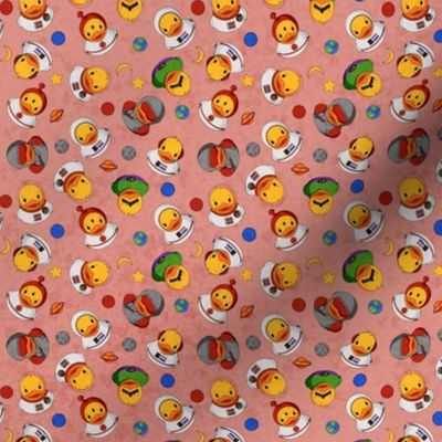 Space Rubber Duck Scatter Small - Red