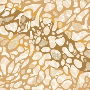 [Medium] Wood Nerve System Zoom - Brown Yellow Honey