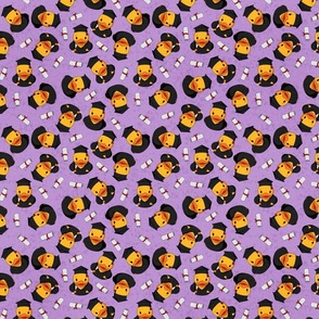 Graduate Rubber Duck Scatter Medium - Purple