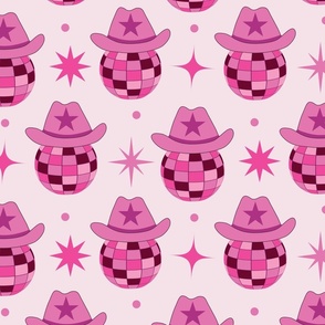 Groovy Disco Pink Cowgirl Hat 