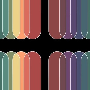 Spectrum - Interlocking Arches - Rainbow