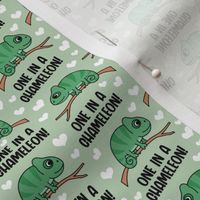 One in a Chameleon! - Valentine's Chameleon - green - LAD24