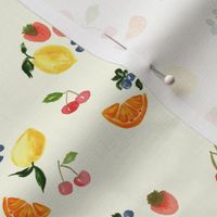 Small - Fruits Version 2 (Spread Out) - Cream