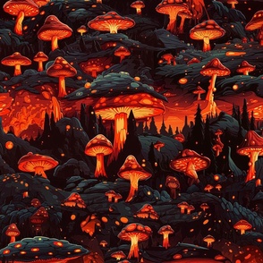 Lava Cave Mushrooms
