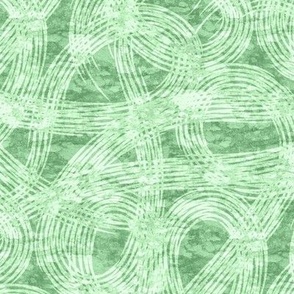 Organic flowing lines in green. Large scale