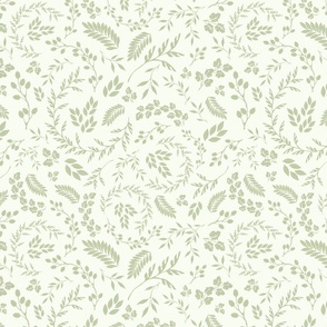 Leafy Pattern Light Green