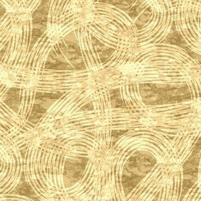 Organic flowing lines in golden browns. Large scale