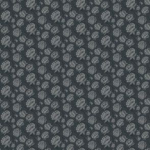 Dotted Carnations // Black // 6