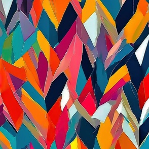 abstract colorful chevron large scale