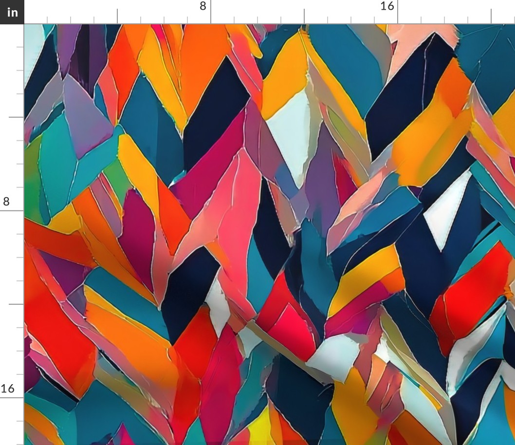 abstract colorful chevron large scale