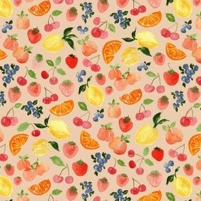 Small - Fruits - Light Peach
