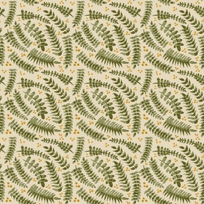 ferns hand painted