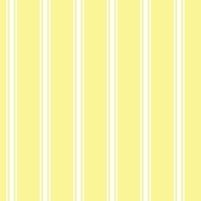 FS Creamy Yellow with White Ticking Stripe