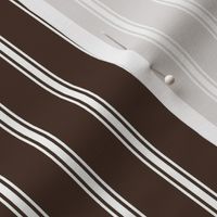 FS Dark Brown with White Ticking Stripe