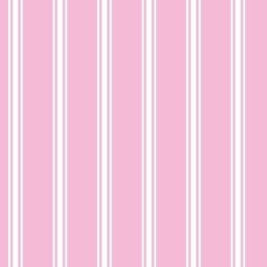 FS Light Pink and White Ticking Stripe 